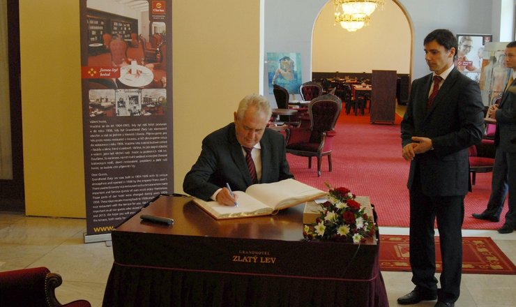 PRESIDENT MILOŠ ZEMAN SPENT TWO NIGHTS AT THE CLARION GRANDHOTEL ZLATÝ LEV IN LIBEREC